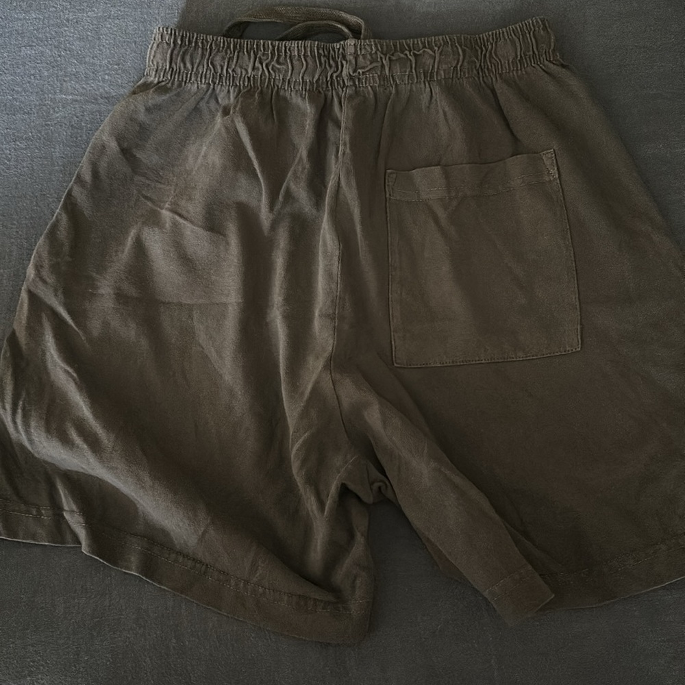 TALENTLESS Olive Drawstring Athletic Shorts - Picture 3 of 3